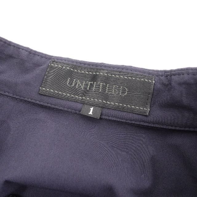 UNTITLED(アンタイトル)のUNTITLED アンタイトル　シャツワンピース　レディース　ネイビー レディースのワンピース(ロングワンピース/マキシワンピース)の商品写真