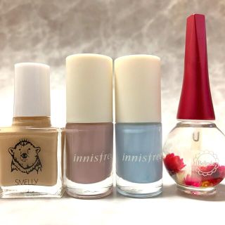 イニスフリー(Innisfree)のイニスフリー スメリー ネイルカラー ネイルオイル セット(マニキュア)