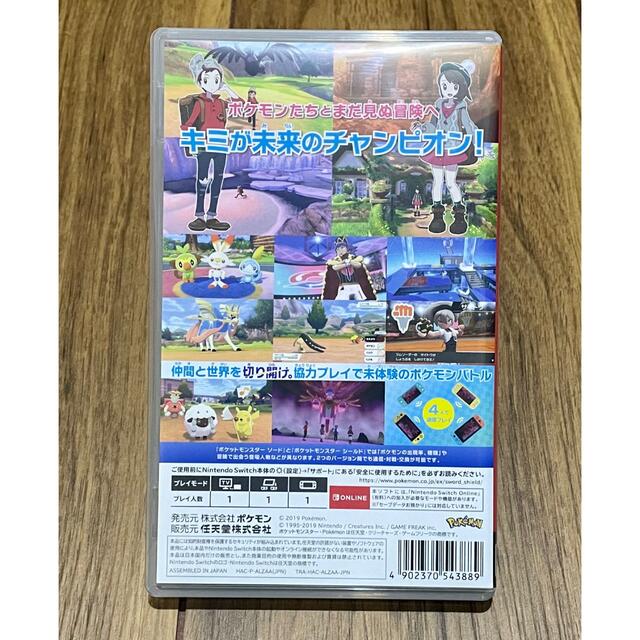 任天堂(ニンテンドウ)のポケットモンスター ソード Switch エンタメ/ホビーのゲームソフト/ゲーム機本体(家庭用ゲームソフト)の商品写真