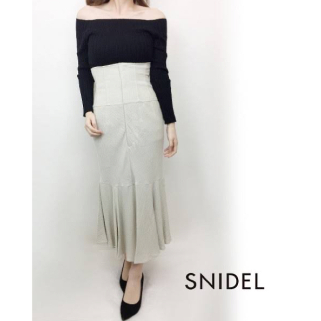 SNIDEL  コットンリネンマーメイドスカート