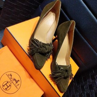 正規品★エルメス HERMES パンプス 箱・シューズ袋付き