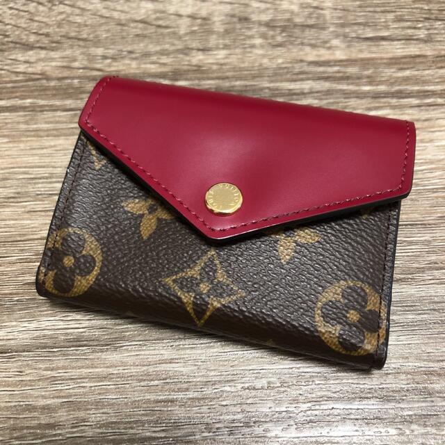 美品Louis vuittonヴィトンモノグラムポルトフォイユ ゾエ三つ折り財布