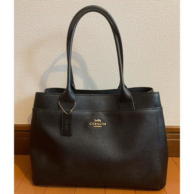 COACH(コーチ)のCOACH コーチ レザートートバッグ ブラック レディースのバッグ(トートバッグ)の商品写真