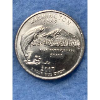 アメリカ25セント記念硬貨 Washington 2007-2-D(貨幣)