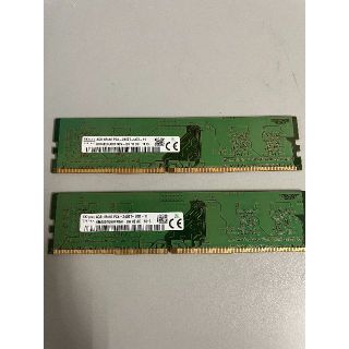 DDR4 4GB デスクトップパソコン用メモリ　2個(PCパーツ)