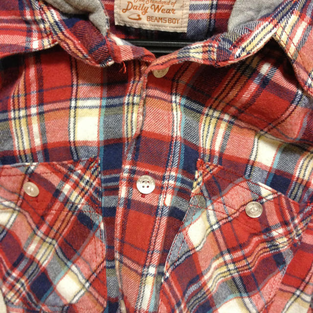 BEAMS BOY(ビームスボーイ)のBEAMS BOY パーカー付きシャツ レディースのトップス(シャツ/ブラウス(長袖/七分))の商品写真