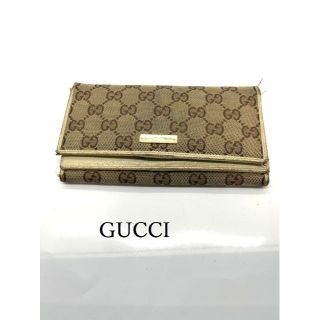 グッチ(Gucci)のGUCCI　GGキャンバス　長財布 二層式財布　131888(財布)