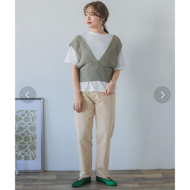 URBAN RESEARCH(アーバンリサーチ)のITEMS URBANRESARCH 硫化染め デニムテーパードパンツ レディースのパンツ(カジュアルパンツ)の商品写真