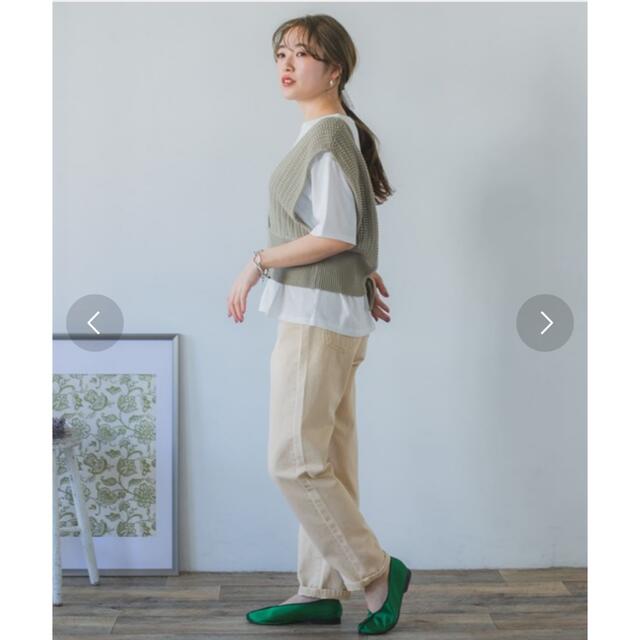 URBAN RESEARCH(アーバンリサーチ)のITEMS URBANRESARCH 硫化染め デニムテーパードパンツ レディースのパンツ(カジュアルパンツ)の商品写真