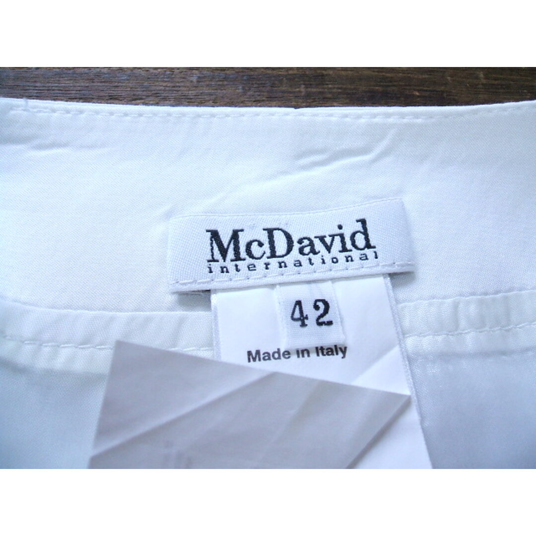 McDavid イタリア製 スカート サイズ42 ホワイト レディース  マクダビッド【中古】2-0308M△ レディースのスカート(その他)の商品写真