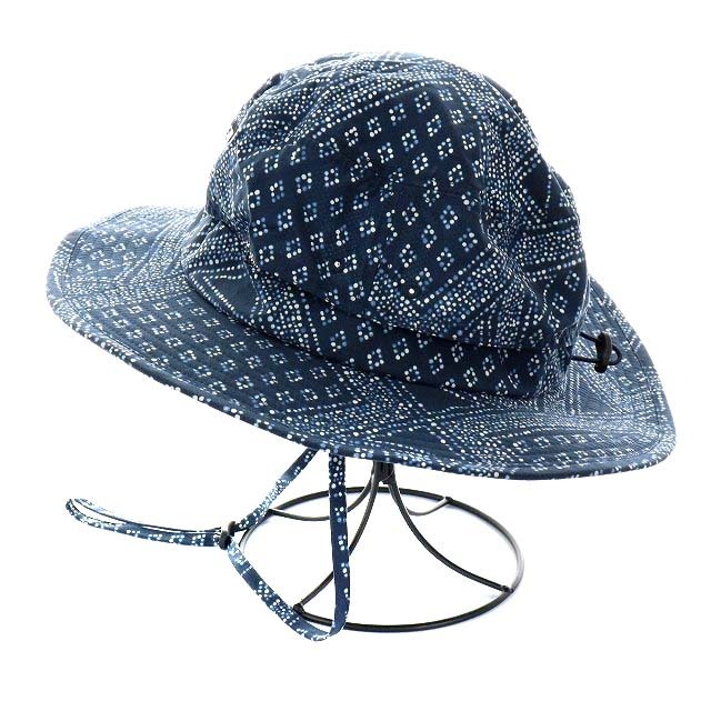 THE NORTH FACE(ザノースフェイス)のザノースフェイス ノベルティ ホライズン ハット 帽子 総柄 XL 紺 メンズの帽子(その他)の商品写真