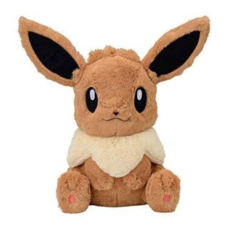 ポケモン(ポケモン)の【新品タグ付き】ポケモンセンターオリジナルイーブイおっきいふわふわぬいぐるみ(キャラクターグッズ)