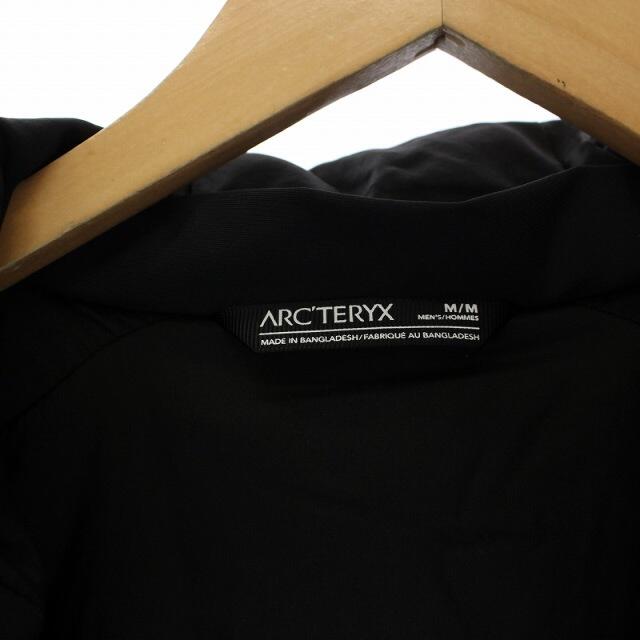 ARC'TERYX(アークテリクス)のアークテリクス 中綿ジャケット フード ジップアップ ロゴ刺繍 ナイロン M 黒 メンズのジャケット/アウター(ブルゾン)の商品写真