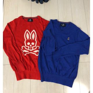 サイコバニー　Psycho Bunny 薄手ニット　2点セット⭐︎(Tシャツ/カットソー(七分/長袖))