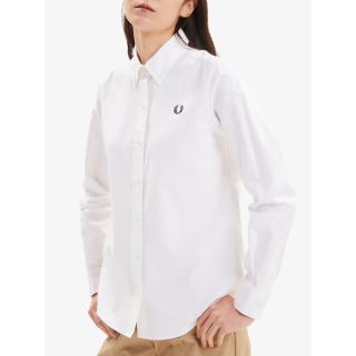 フレッドペリー(FRED PERRY)のFRED PERRY▼美品 オックスフォードシャツ ホワイト(シャツ/ブラウス(長袖/七分))