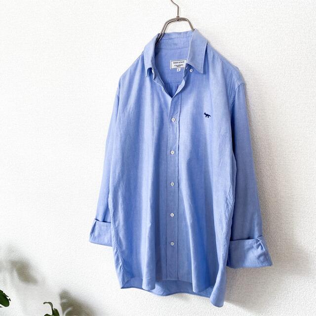 送料無料 通販 ファッション MAISON KITSUNE' - メゾンキツネ / 定番ワンポイントシャツ シャツ/ブラウス(長袖/七分)