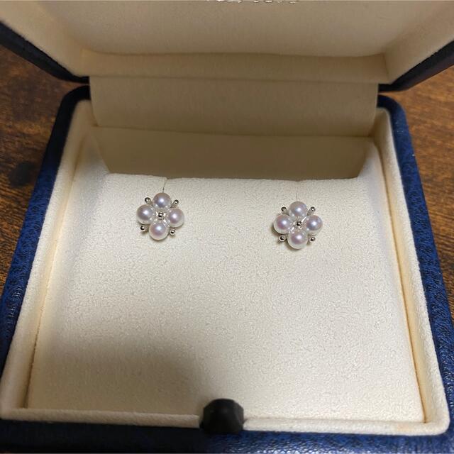 MIKIMOTO ベビーパール ピアス 現行品 K18 ホワイトゴールド