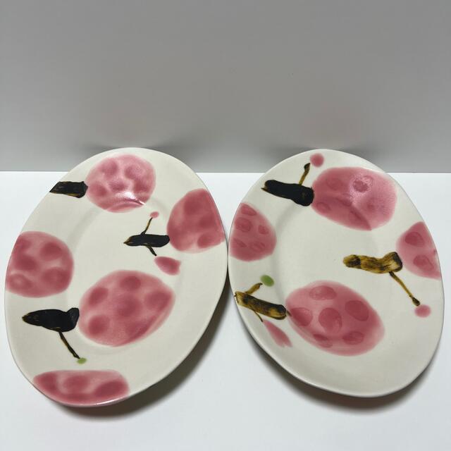 在庫限り】 石木文 2枚セット cherry 皿 プレート てふてふ blossoms桜