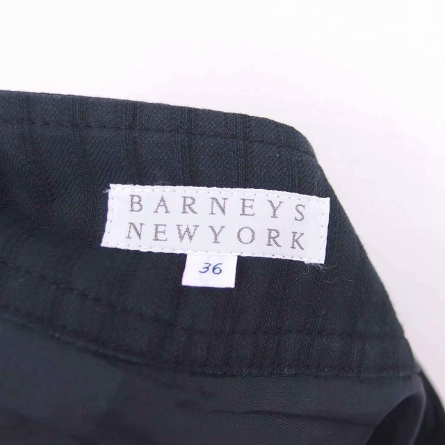 BARNEYS NEW YORK(バーニーズニューヨーク)のバーニーズニューヨーク フレア スカート ひざ丈 36 チャコールグレー レディースのスカート(ひざ丈スカート)の商品写真