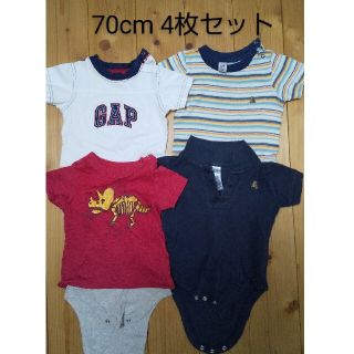 ベビーギャップ(babyGAP)のロンパース 70 4枚セット babygap(ロンパース)