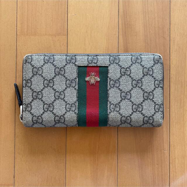 値下げ❗️美品 GUCCI グッチ 長財布 bee ビー GG スプリーム