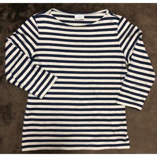 マリメッコ(marimekko)のmarimekkoマリメッコボーダーカットソー XS七分袖タサライタ(Tシャツ(長袖/七分))