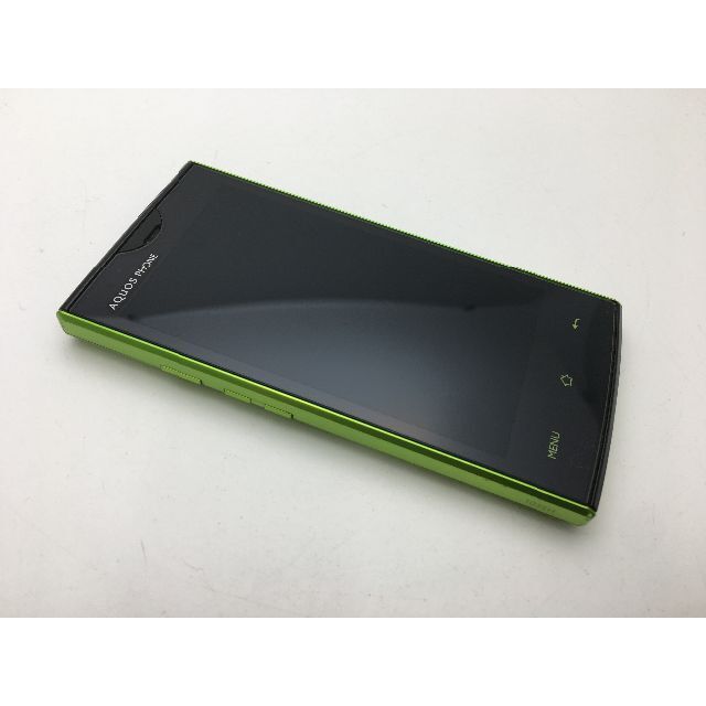 SHARP(シャープ)のsoftbank AQUOS PHONE 103SH グリーン◆美品◆368 スマホ/家電/カメラのスマートフォン/携帯電話(スマートフォン本体)の商品写真