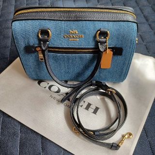 コーチ(COACH)の完売商品 COACH デニム コンビカラー ボストンバッグ(ボストンバッグ)