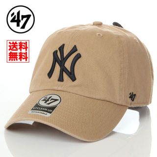 フォーティセブン(47 Brand)の【新品】47BRAND キャップ NY ヤンキース 帽子 ベージュ(キャップ)