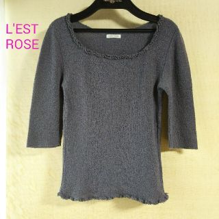 レストローズ(L'EST ROSE)のL'EST ROSE レストローズ☆ニット トップス 五分袖(ニット/セーター)