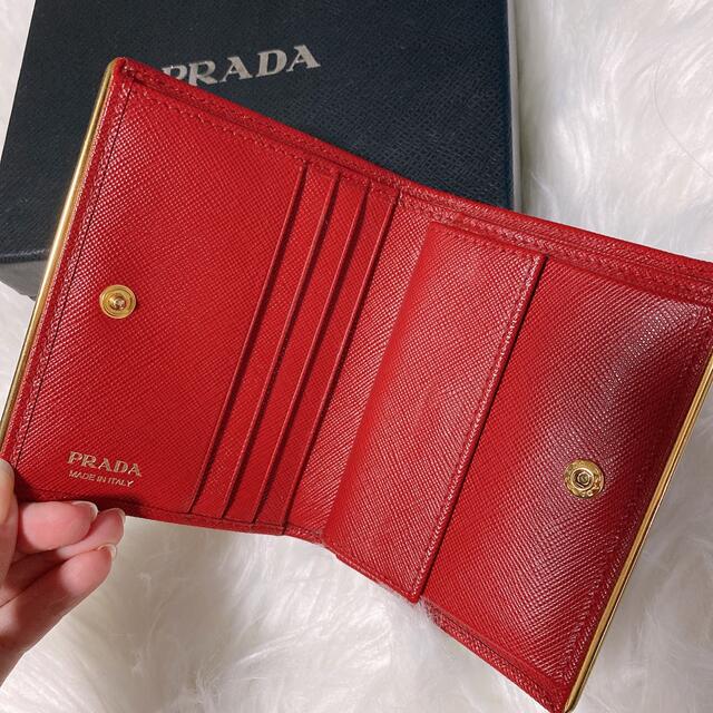 PRADA(プラダ)のPRADA サフィアーノ 二つ折り財布 レディースのファッション小物(財布)の商品写真