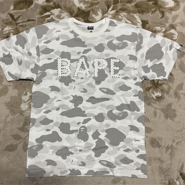 APE BAPE KAWSスワロフスキー CAMO ラインストーン tシャツ M - T ...