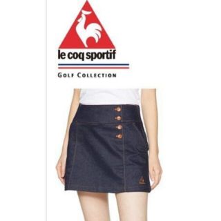 ルコックスポルティフ(le coq sportif)の新品 9号 lecoq sportif golf デニムスカート プロ使用モデル(ウエア)