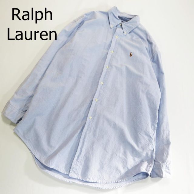 トップス Ralph 水色 ワンポイント 刺繍 ボタンダウンの通販 by パスの