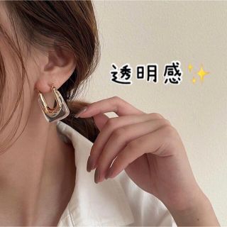 ピアス クリア 透明 韓国 透明感 かわいい おしゃれ きれいめ オルチャン(ピアス)