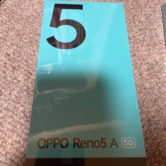 40Ahメモリ容量新品　OPPO RENO5 A SIMフリー スマートフォン シルバーブラック