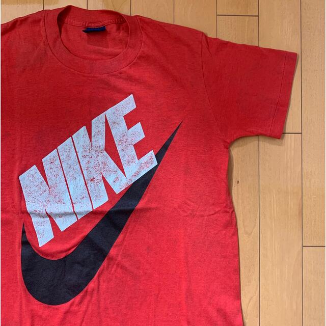 ナイキ 紺タグ 80年代ヴィンテージTシャツ NIKE レッド USA製