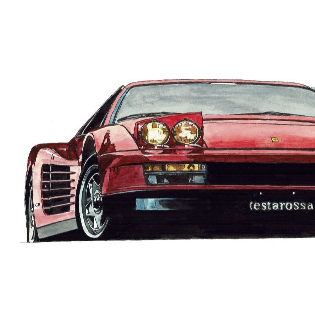 超歓迎新作】 Ferrari - GC-694フェラーリテスタロッサ限定版画サイン