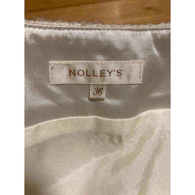 NOLLEY'S(ノーリーズ)のNOLLEY'S 白　ツイードスカート レディースのスカート(ひざ丈スカート)の商品写真