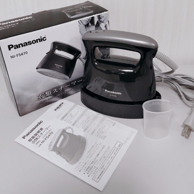 Panasonic(パナソニック)の衣類スチーマー NI-FS470-K（Panasonic） スマホ/家電/カメラの生活家電(アイロン)の商品写真