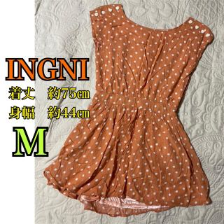 イング(INGNI)の12 オレンジドットワンピース(ひざ丈ワンピース)