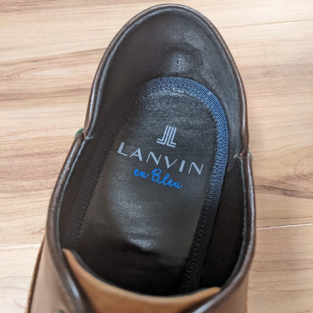 LANVIN en Bleu(ランバンオンブルー)のLANVIN en Bleu 革靴 ブラウン レザーシューズ 25.5cm メンズの靴/シューズ(ドレス/ビジネス)の商品写真