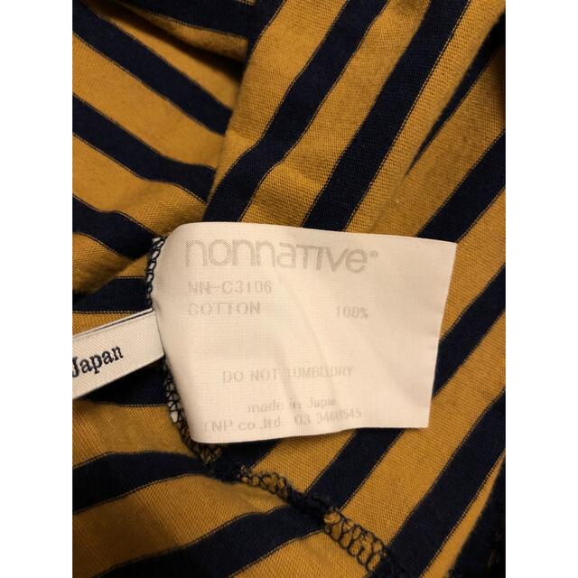 nonnative(ノンネイティブ)のnonnative MASTER TEE L/S COTTON BORDER 茶 メンズのトップス(Tシャツ/カットソー(七分/長袖))の商品写真