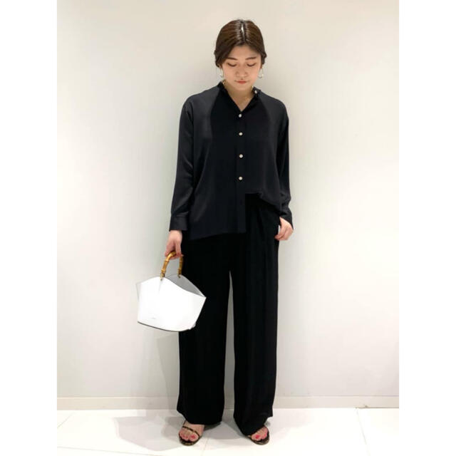 Plage(プラージュ)の美品■プラージュ satin plain シャツ■トゥモローランド イエナ レディースのトップス(シャツ/ブラウス(長袖/七分))の商品写真