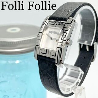 フォリフォリ(Folli Follie)の339 フォリフォリ時計　レディース腕時計　ブラック　スクエアフェイス　人気(腕時計)