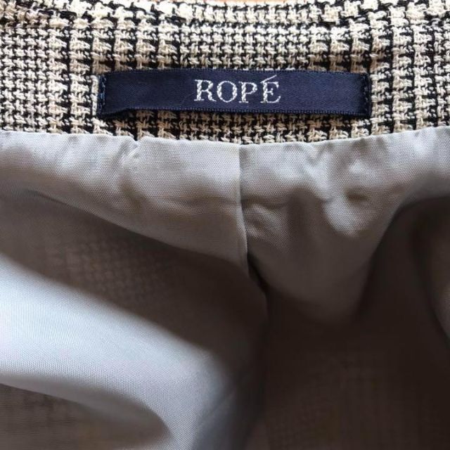 ROPE’(ロペ)の＊ロペ＊ROPE ジャケット  テーラード　チェック　レディース　千鳥格子 レディースのジャケット/アウター(テーラードジャケット)の商品写真