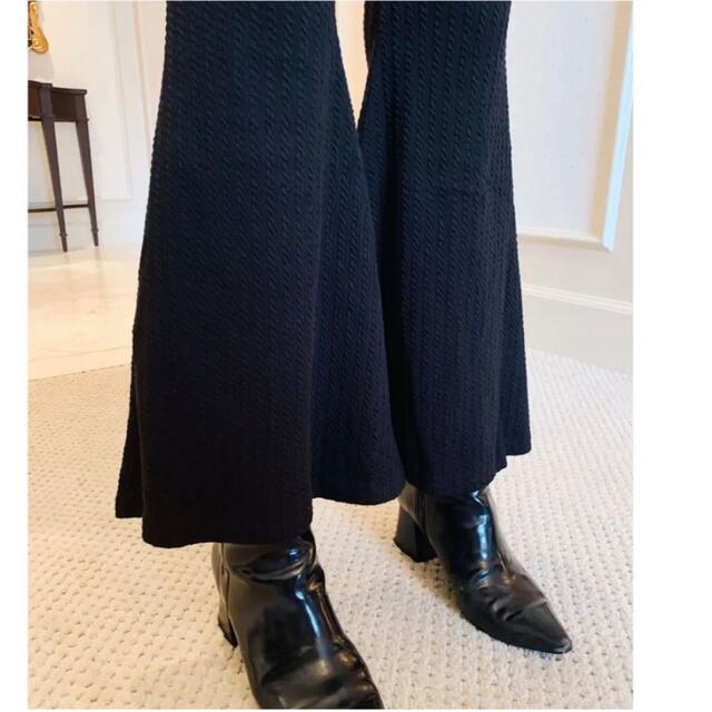 épine(エピヌ)のepine rib knit bell pants black レディースのパンツ(カジュアルパンツ)の商品写真