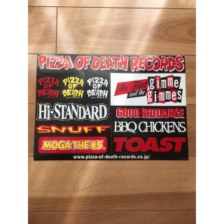 ハイスタンダード(HIGH!STANDARD)のPIZZA OF DEATH RECORDS ハイスタetc.非売品ステッカー (ミュージシャン)