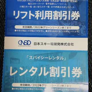 日本駐車場   ロープウェー割引券(スキー場)