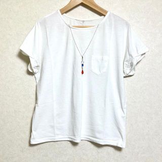 ナイスクラップ(NICE CLAUP)のトロンプルイユ　白Tシャツ(Tシャツ(半袖/袖なし))